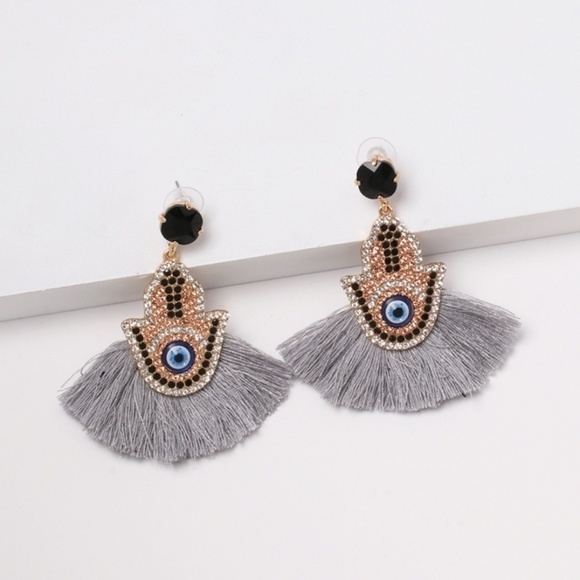 Hanna| fringe earrings - Picture 1 of 3